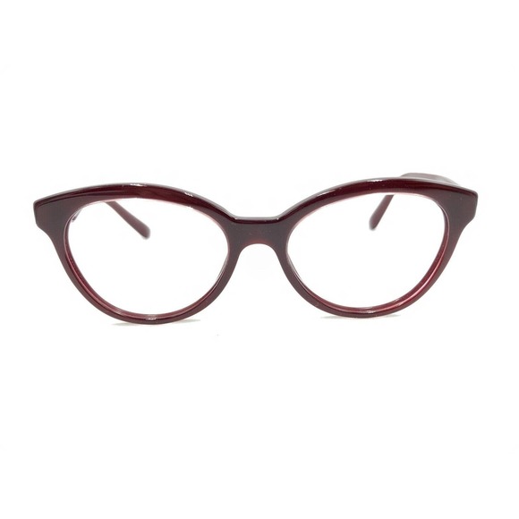Prada VPR11R UAN-1O1 Dark Red Burgundy Cat Eye Eyeglasses Frames 50-17 140 Italy - Picture 6 of 12